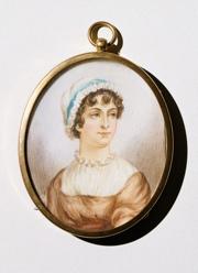 Miniature portrait of Jane Austen, 19th century