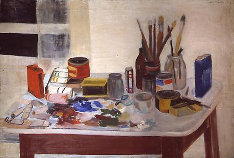 Jane Freilicher: The Painting Table.jpg