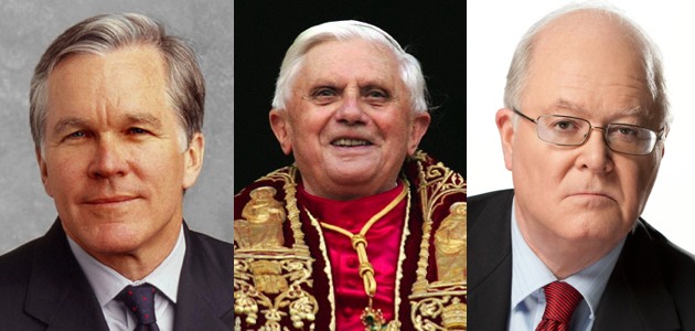 Bill Keller, Pope Benedict, Bill Donohue.jpg