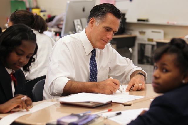Romney Visits School.jpg