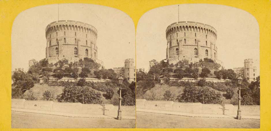 Albert Hautecoeur: Windsor Castle, Round Tower from Lower Ward.jpg
