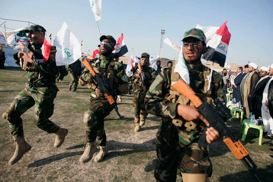 Shi'ite militia Asaib Ahl al-Haq in a parade.jpg