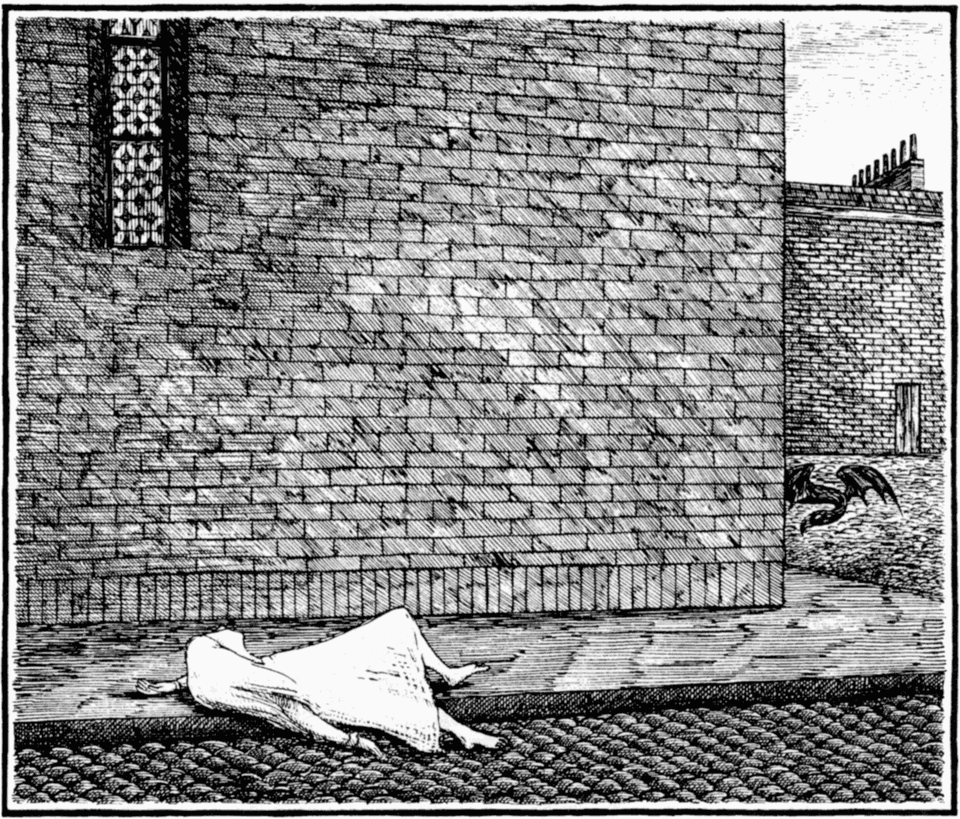 Edward Gorey: She soon lost consciousness.png