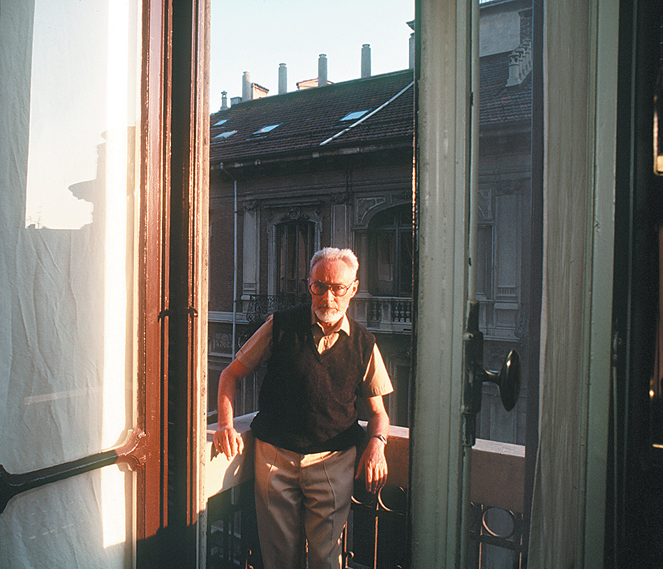 Primo Levi, Turin, 1985; photograph by René Burri