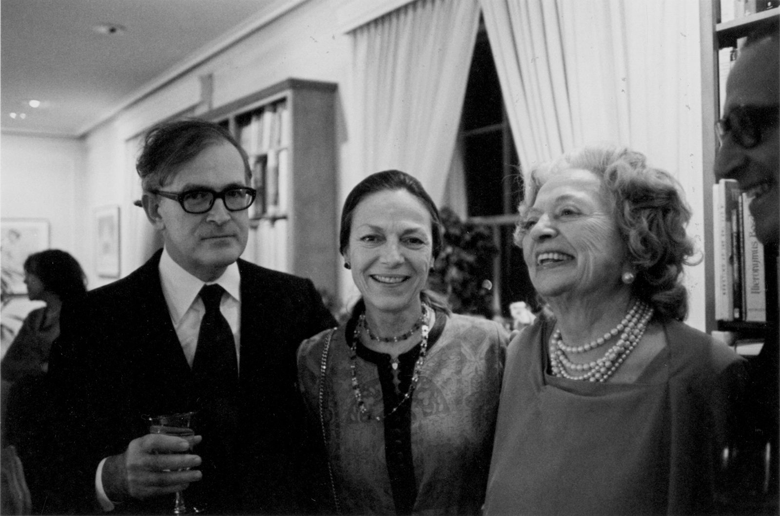 Robert Craft, Vera Zorina, and Vera Stravinsky, New York City, 1980