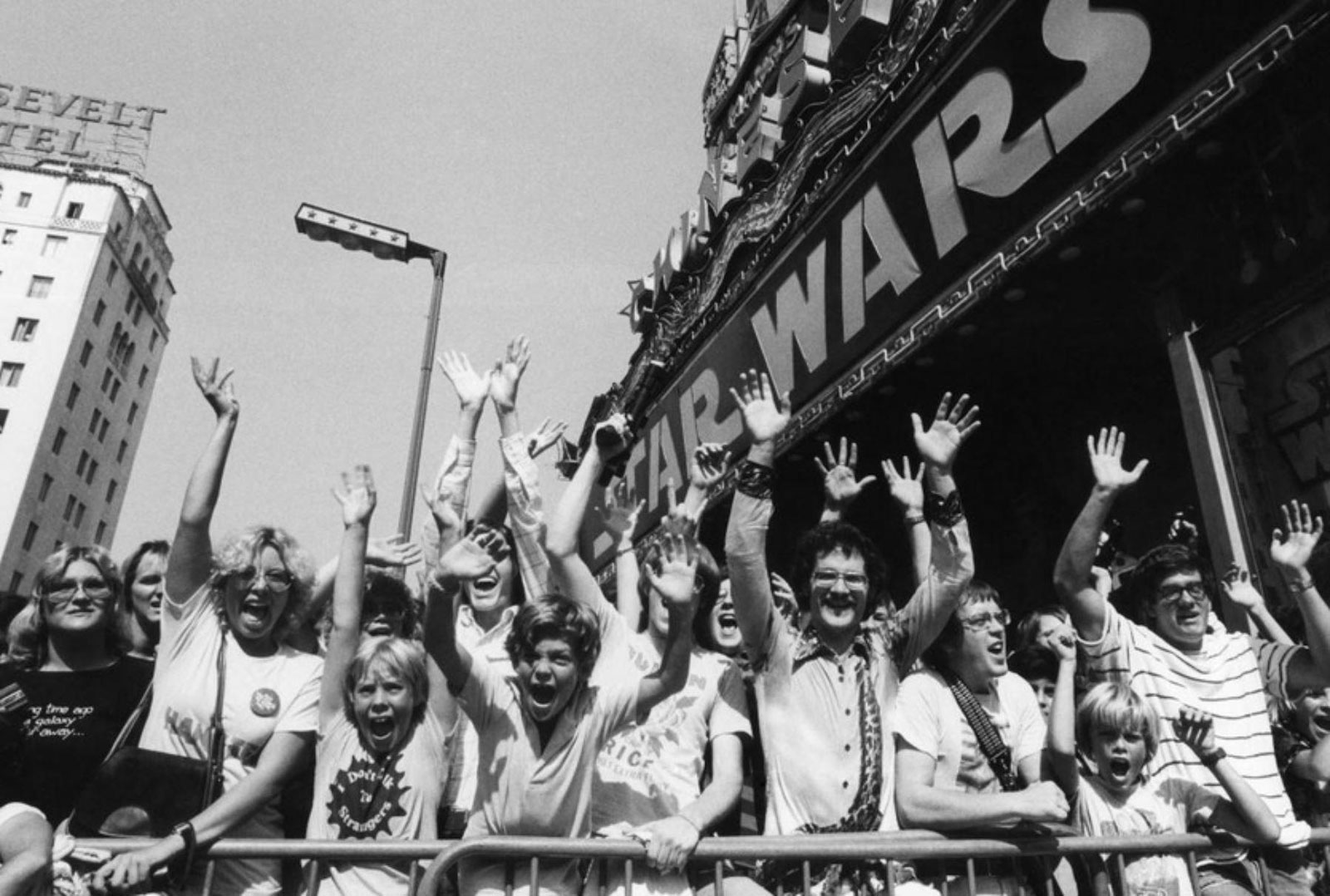 Opening day of George Lucas's Star Wars at Grauman's Chinese theater, May 25, 1977