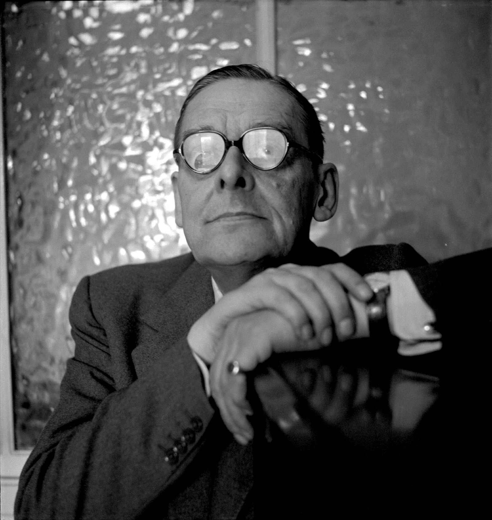 T. S. Eliot, 1956; photograph by Cecil Beaton from Mark Holborn’s book Beaton: Photographs, just published by Abrams with an introduction by Annie Leibovitz