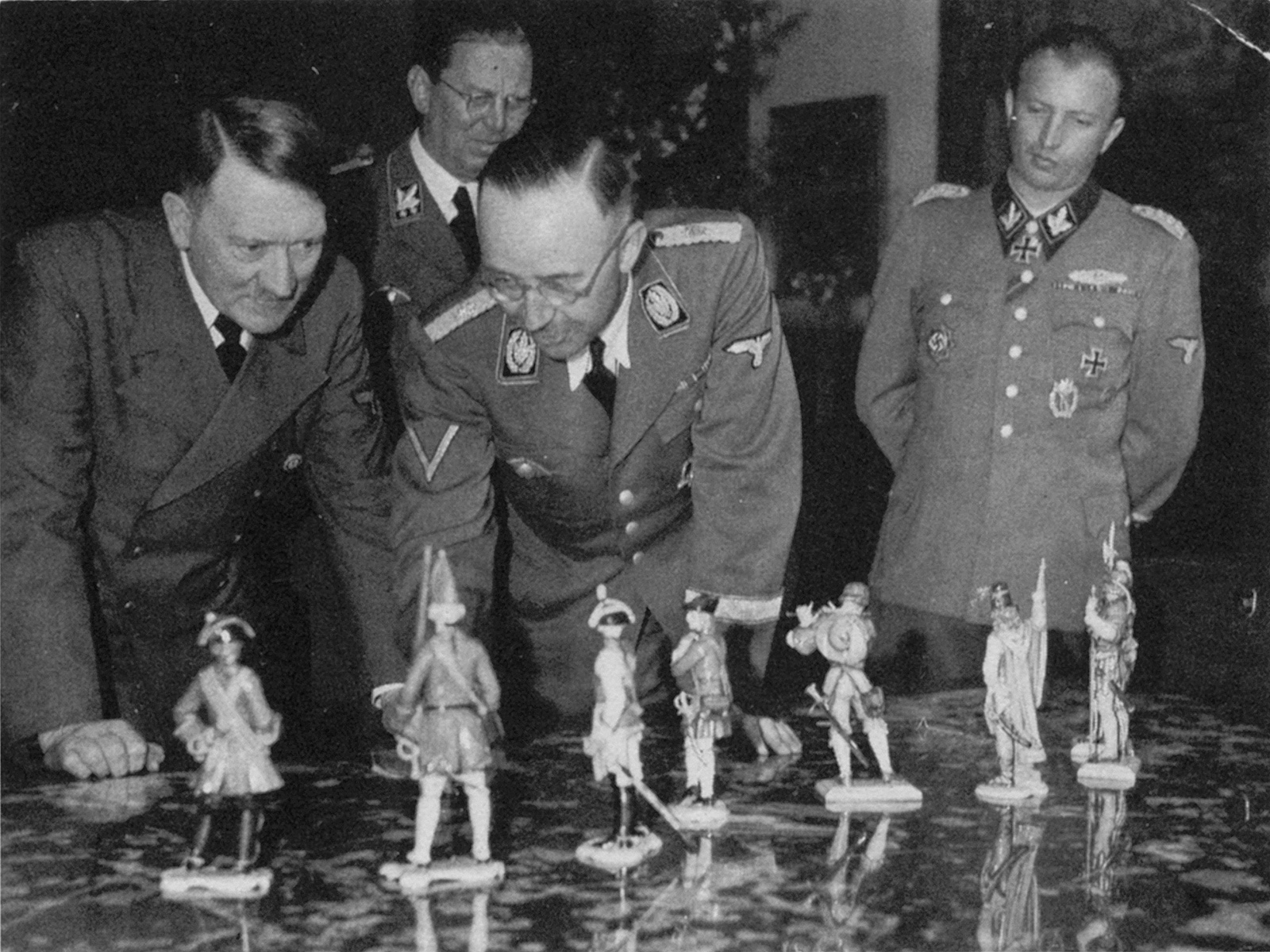 Heinrich Himmler’s birthday gifts to Adolf Hitler of porcelain figurines made under the Nazis, Berlin, April 1944; from The White Road