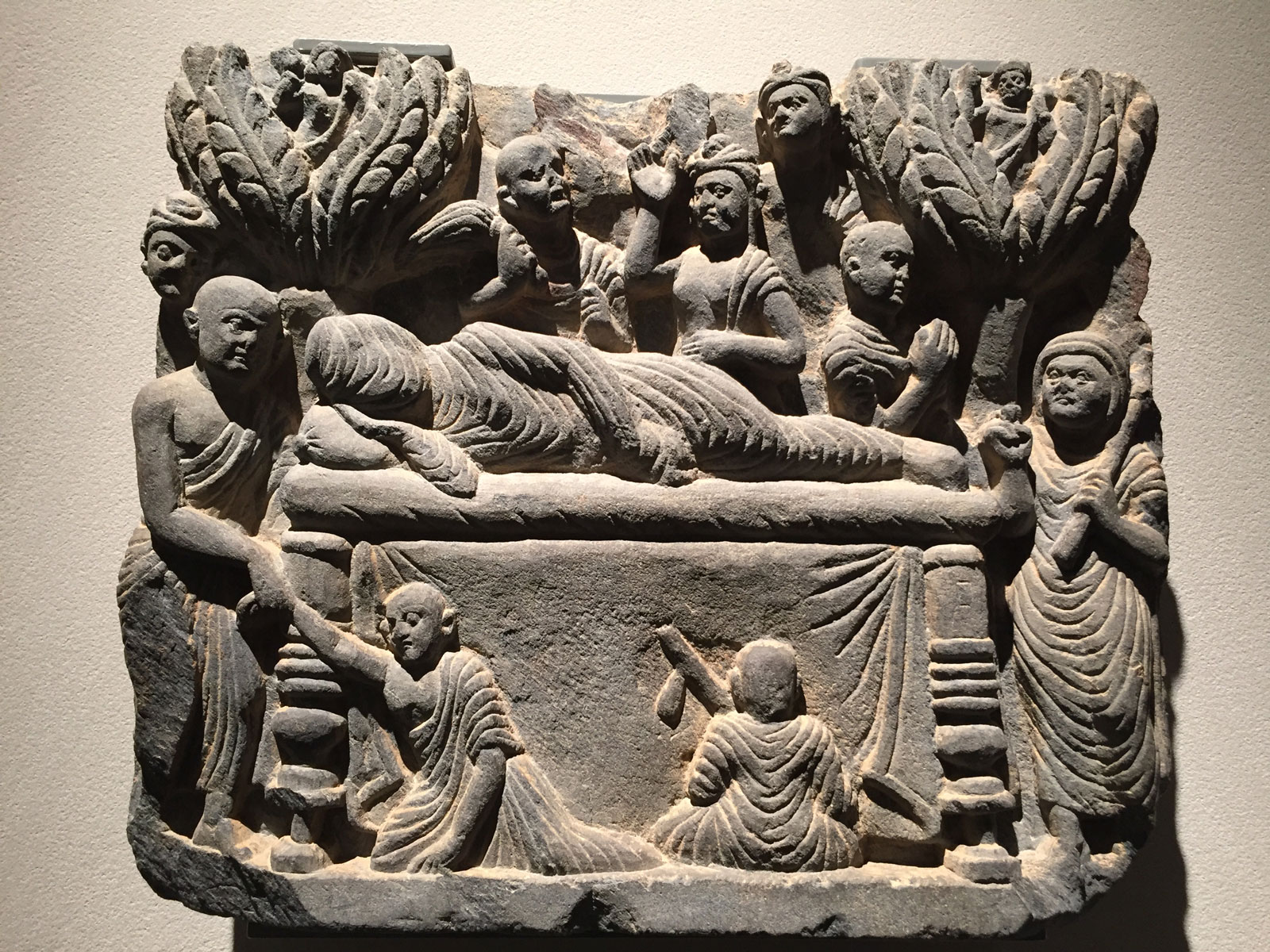 Parinirvāna of the Buddha, Gandhara, third century AD