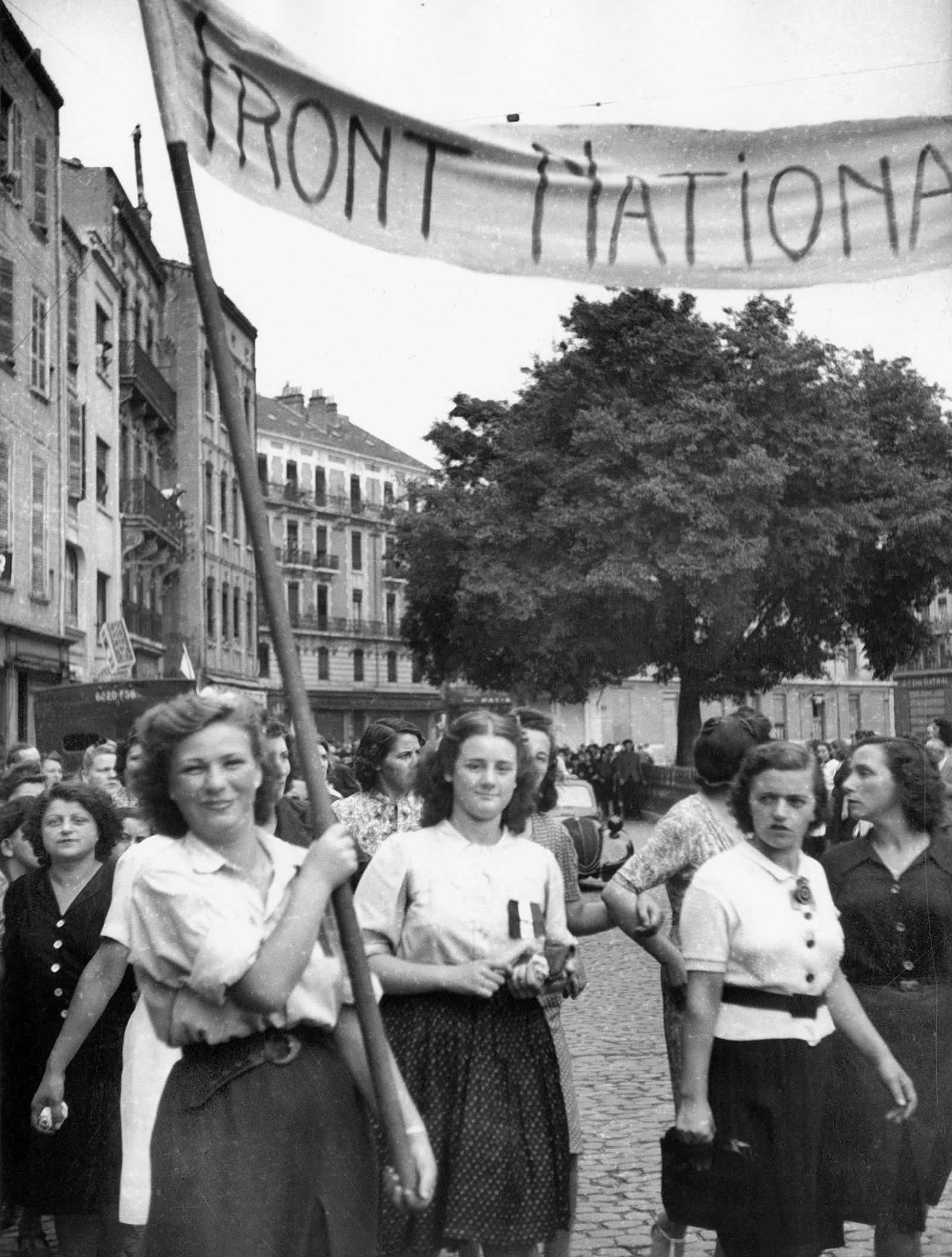 Women of the National Front, a resistance organization started by members of the Communist Party in 1941, celebrating the liberation of Toulouse, August 21, 1944