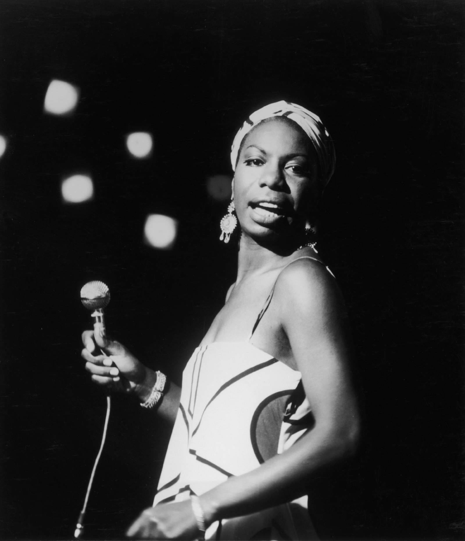 Nina Simone performing in the 1960s