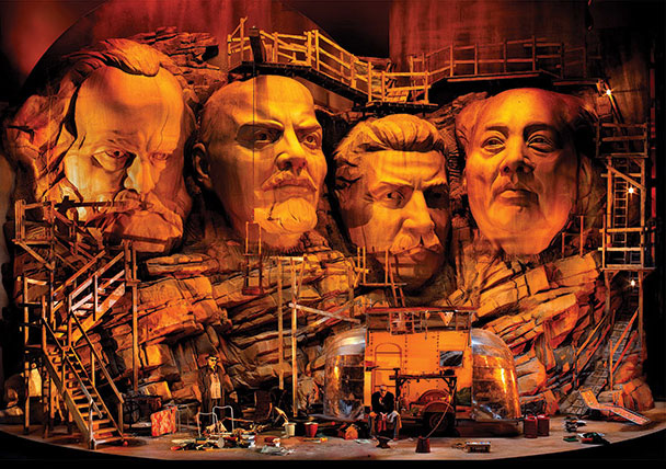 A set for Frank Castorf's production the Ring cycle, Bayreuth Festival, Germany, 2013
