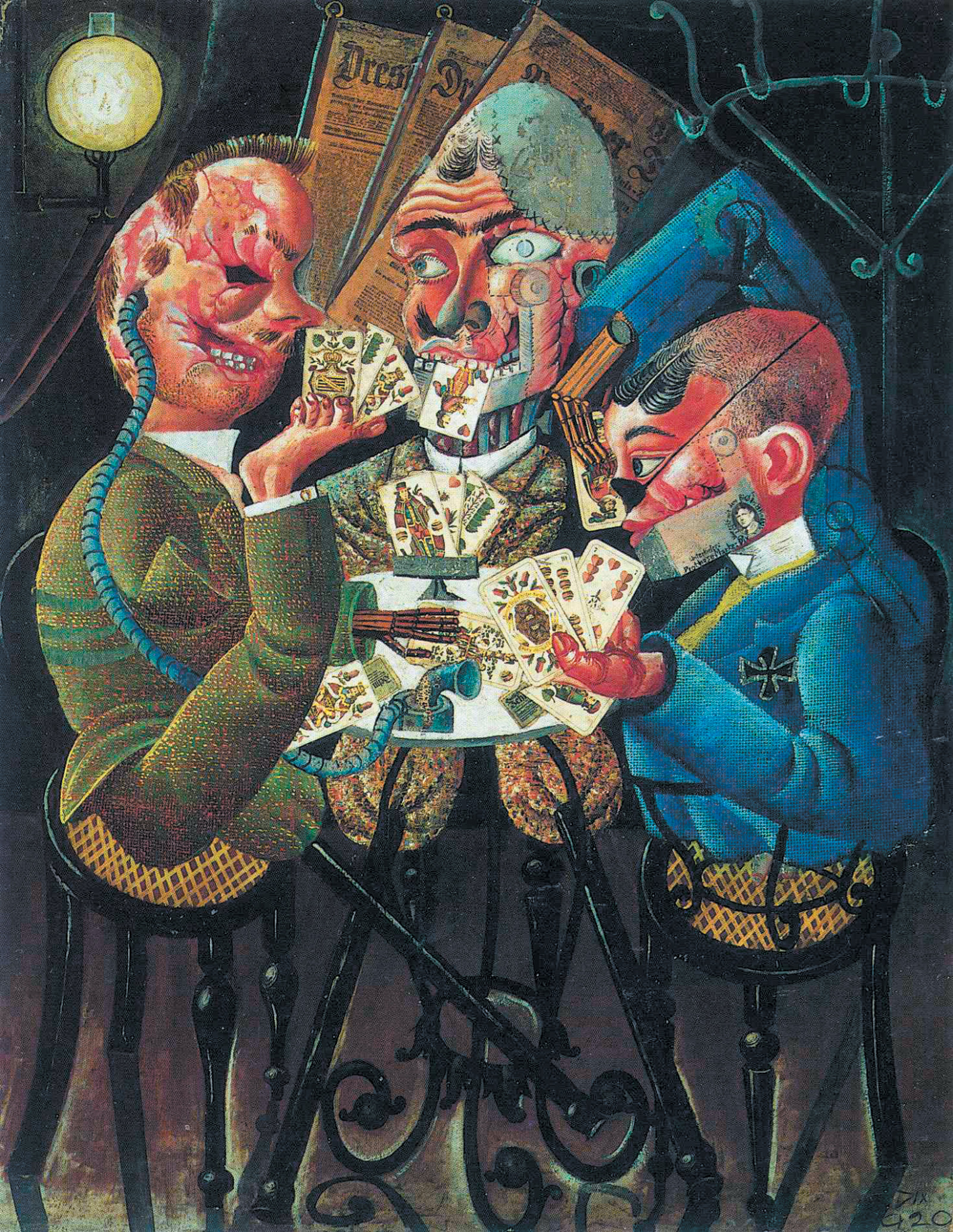 Otto Dix: The Skat Players, 1920