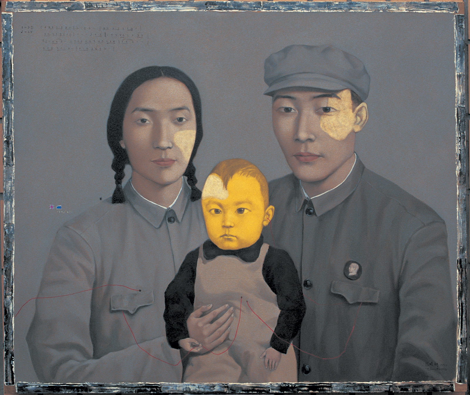 Zhang Xiaogang: Family No. 2, 1993; from the book Zhang Xiaogang: Disquieting Memories, by Jonathan Fineberg and Gary G. Xu, published last year by Phaidon