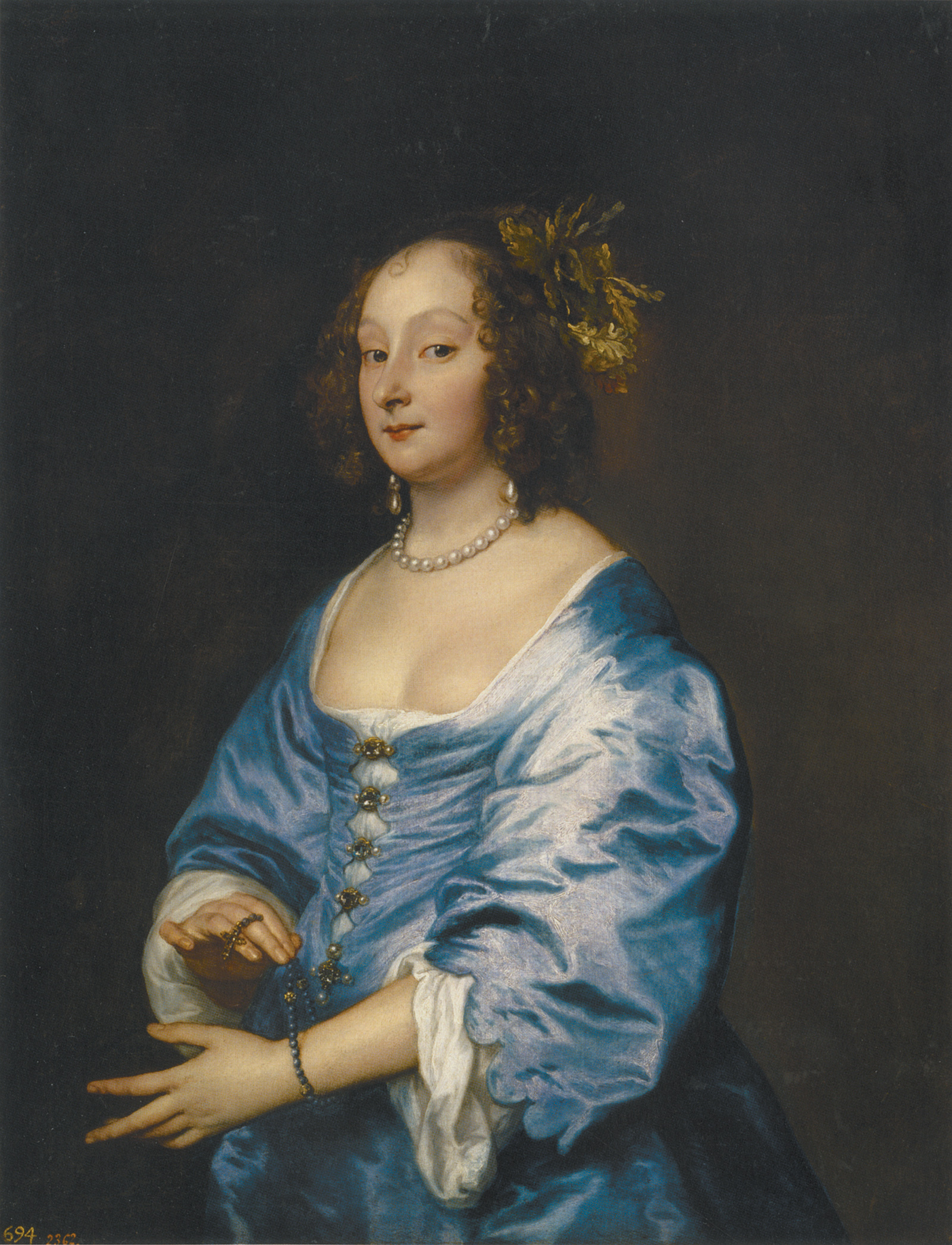 Anthony Van Dyck: Mary, Lady Van Dyke, née Ruthven, circa 1640