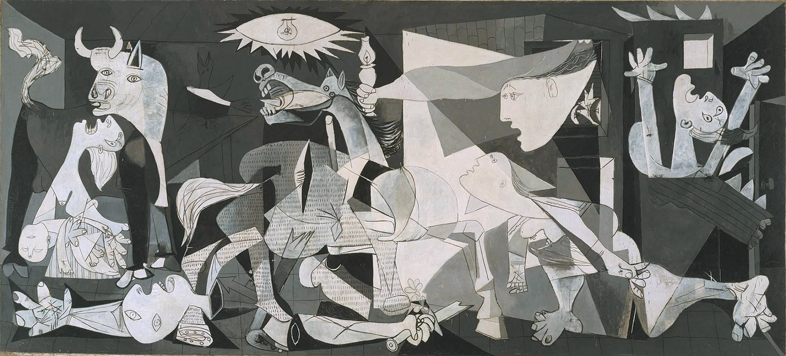 Pablo Picasso: Guernica, oil on canvas, May 1–June 4, 1937