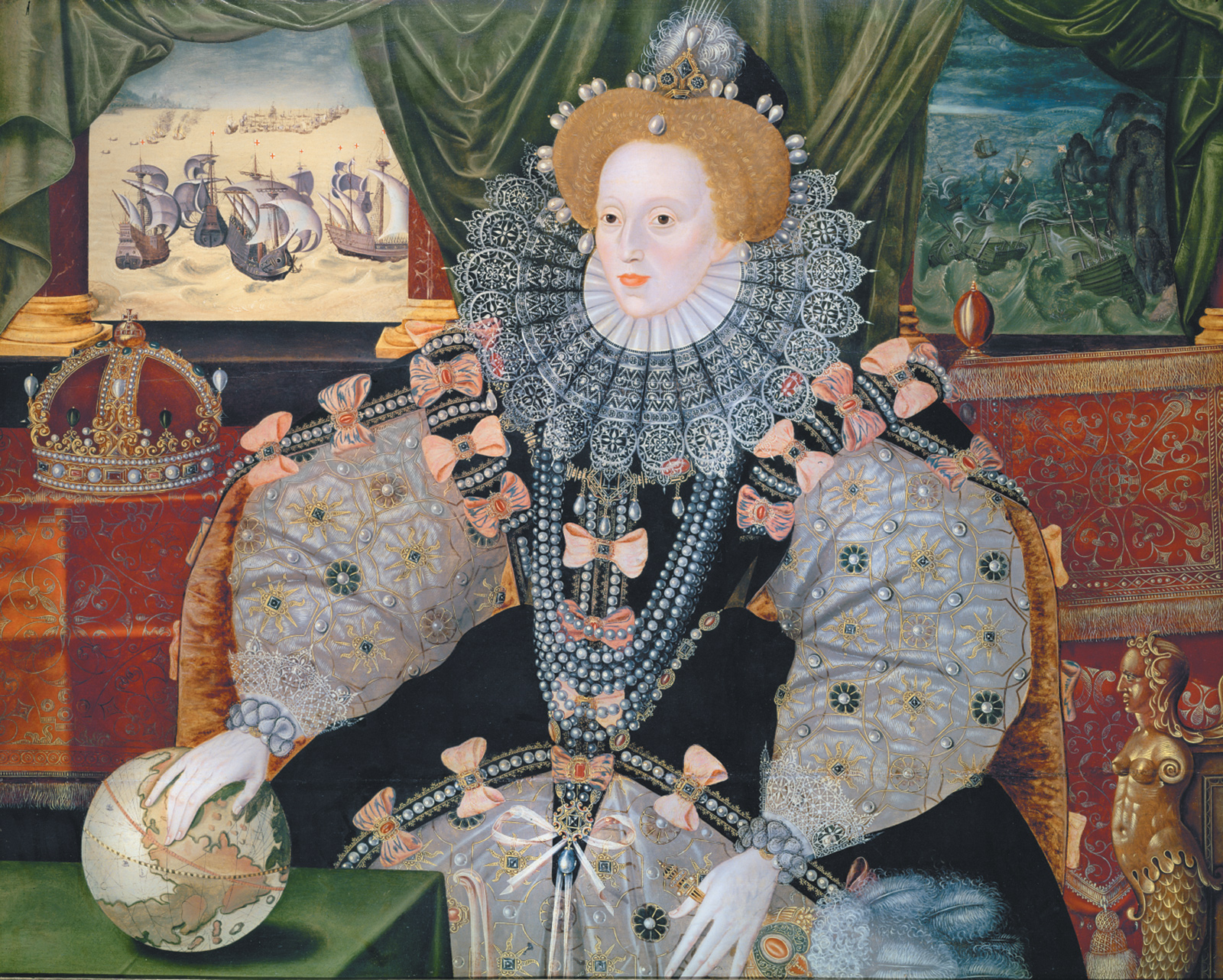 ‘The Armada Portrait’ of Queen Elizabeth I; attributed to George Gower, circa 1588