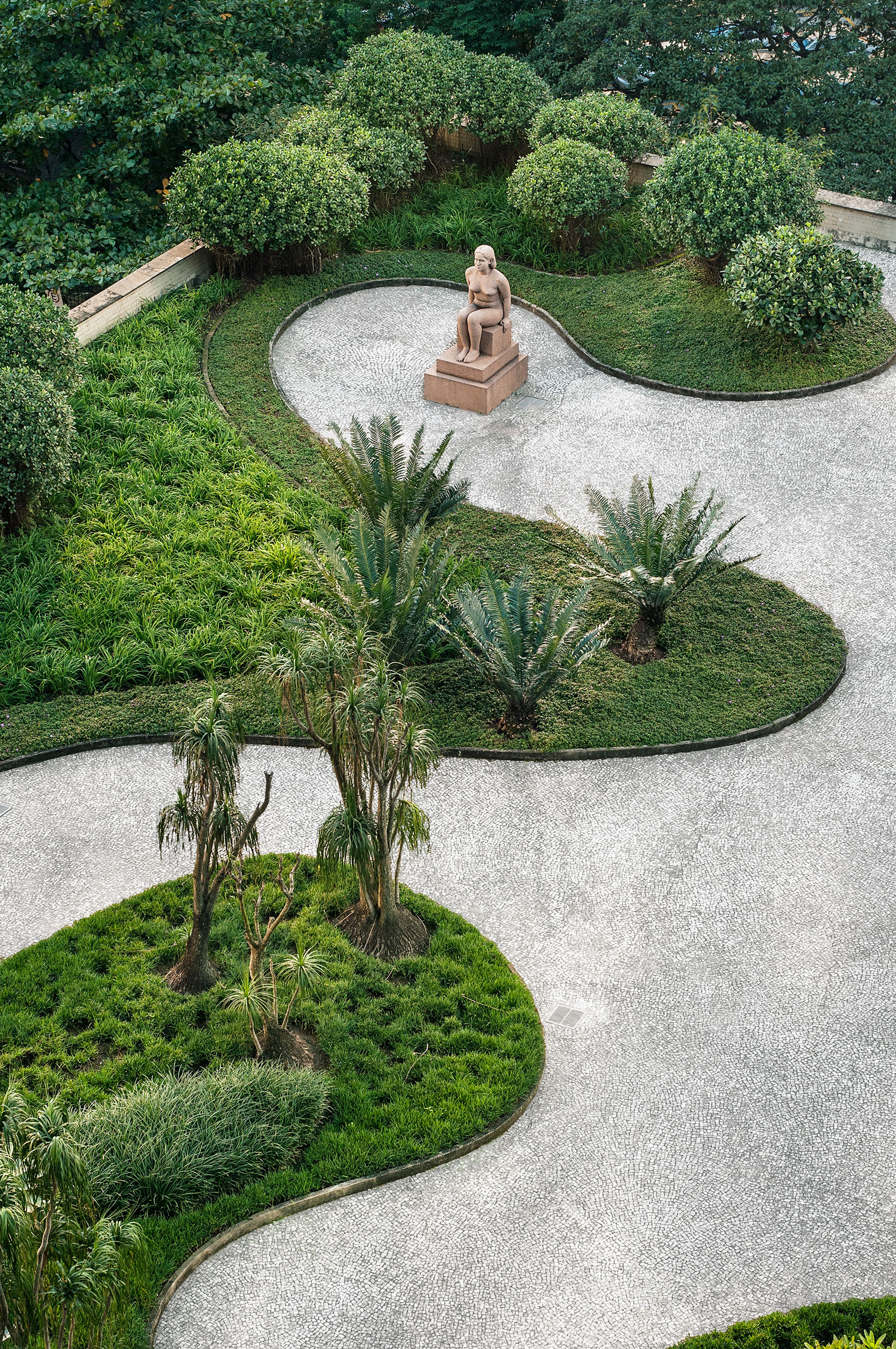 Gardens of the Ministry of Education and Health, designed by Roberto Burle Marx, Rio de Janeiro, Brazil, 1938