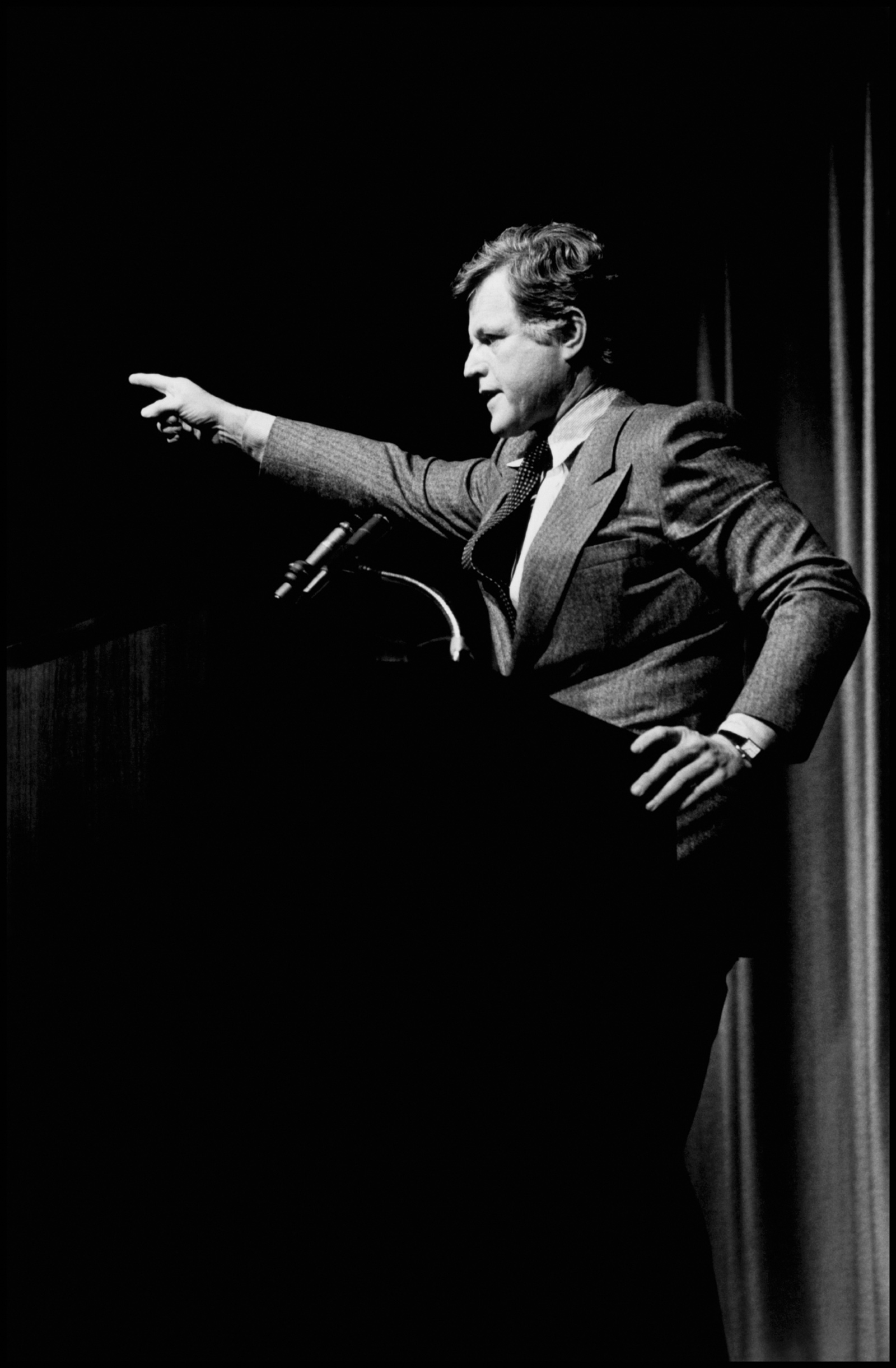 Ted Kennedy during his 1980 presidential campaign