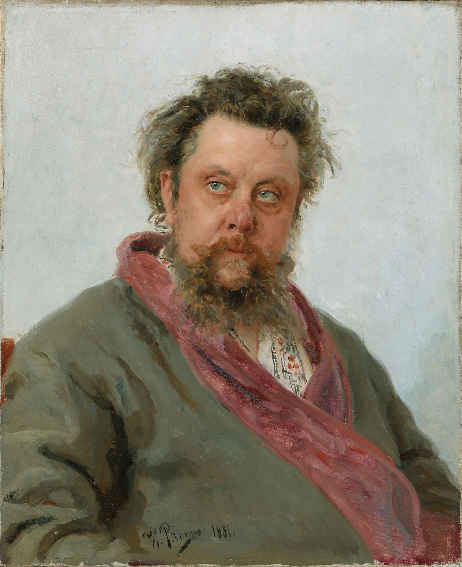 Ilia Repin: Modest Mussorgsky, 1881