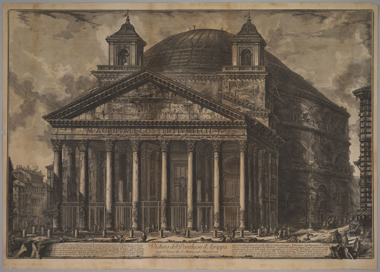 Giovanni Battista Piranesi: The Pantheon exterior, 1720–78