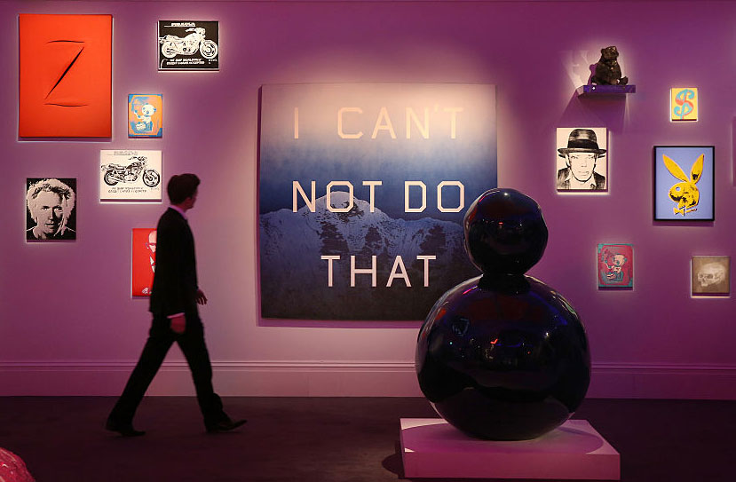 Edward Ruscha's <em>I Can't Not Do That</em> at Sotheby's, London, England, March 4, 2015