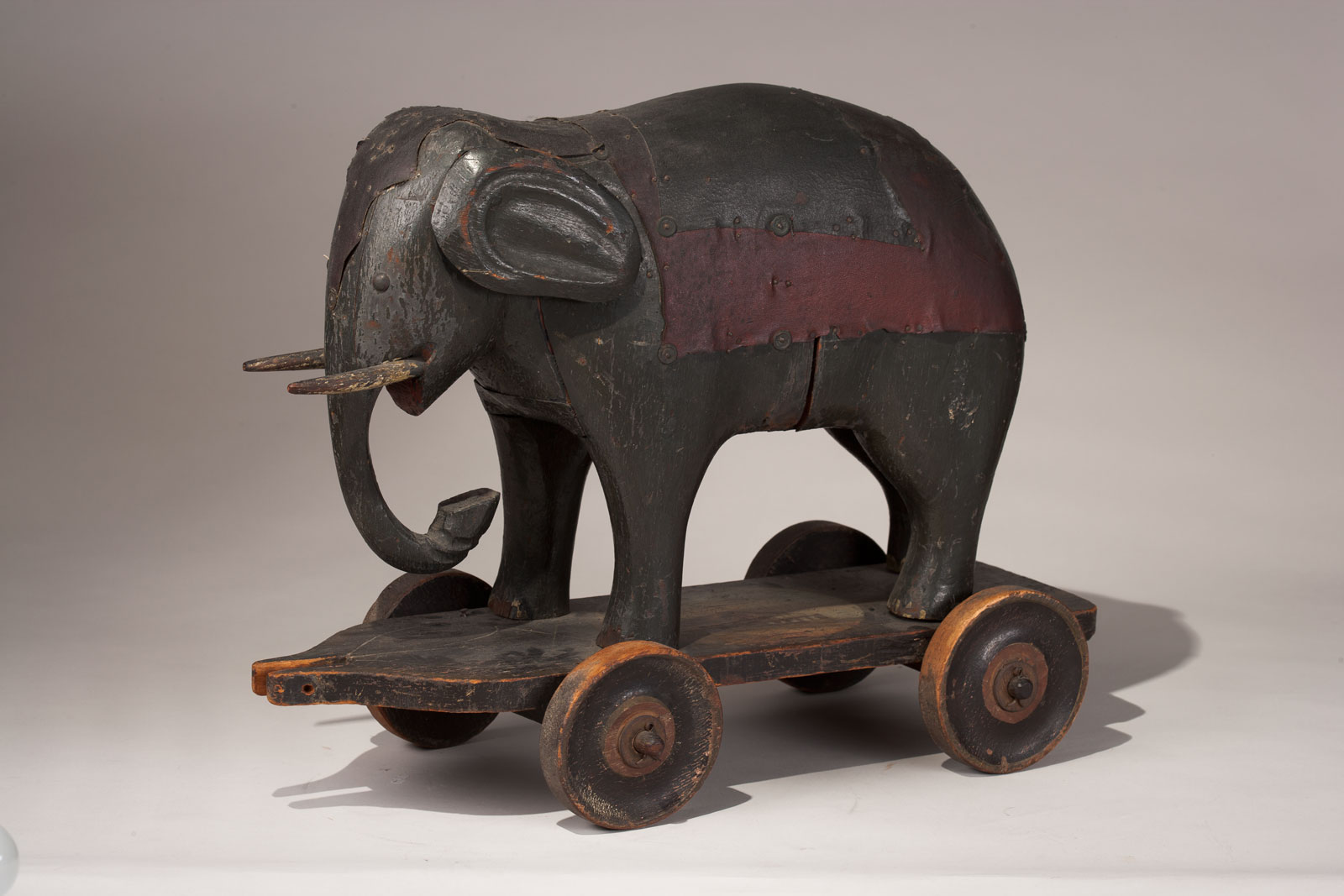 Elephant pull-toy, 1830-1880