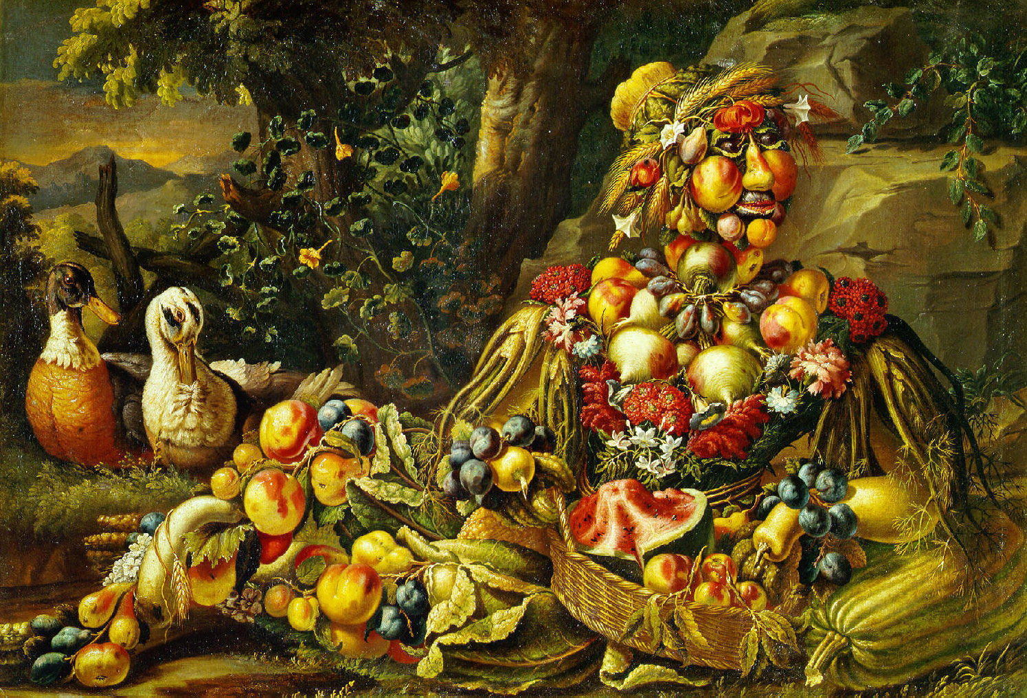 Antonio Rasio: Allegory of Summer in the style of Giuseppe Arcimboldo, circa 1685-1695