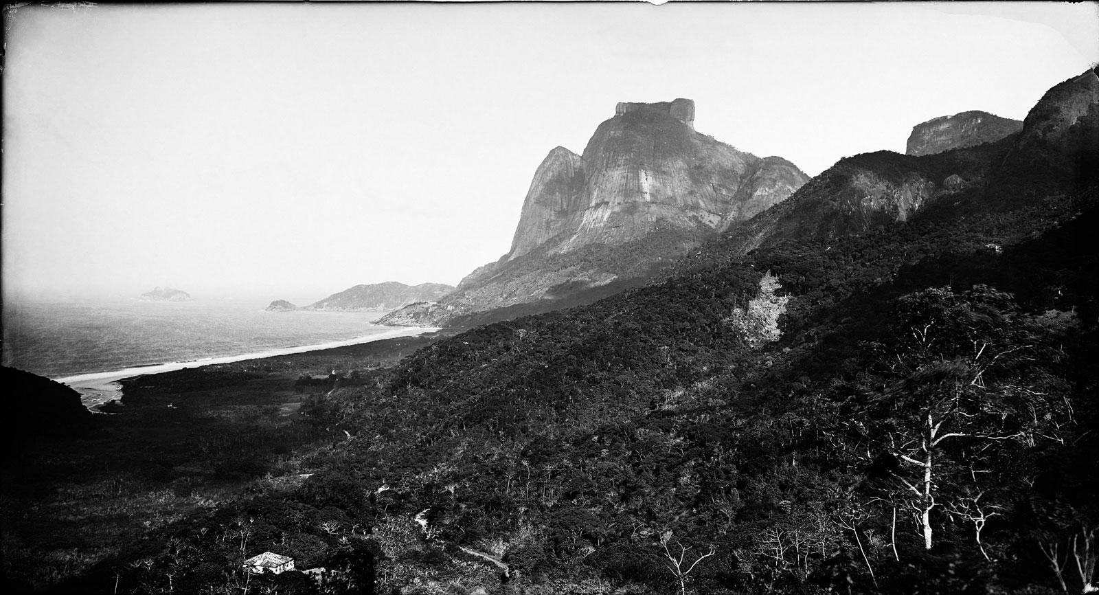 Pedra de Gávea Mountain and São Conrado Beach, circa 1890