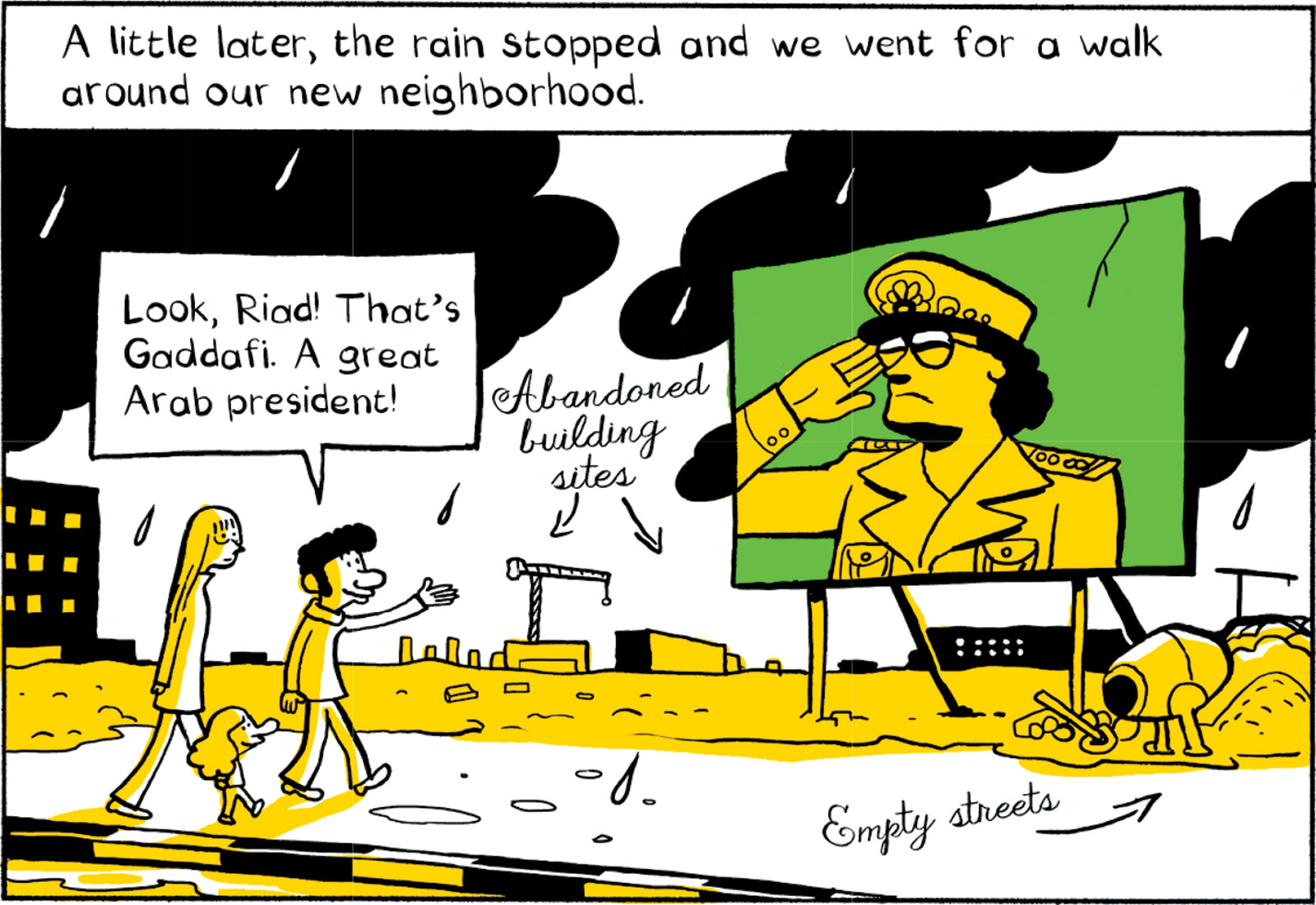 A panel from Riad Sattouf’s graphic memoir The Arab of the Future