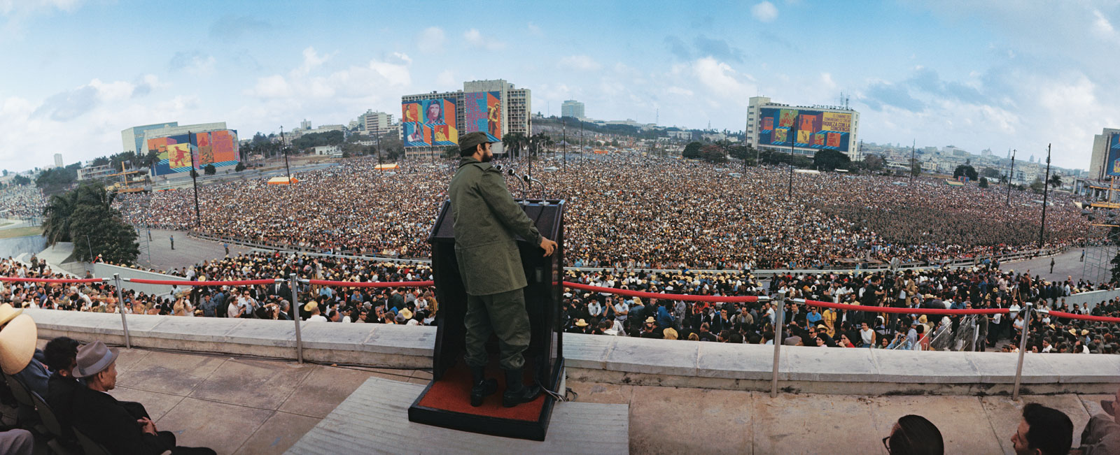 Fidel Castro during “The Year of the Heroic Guerrilla,” dedicated to the memory of Che Guevara, Revolution Square, Havana, 1967