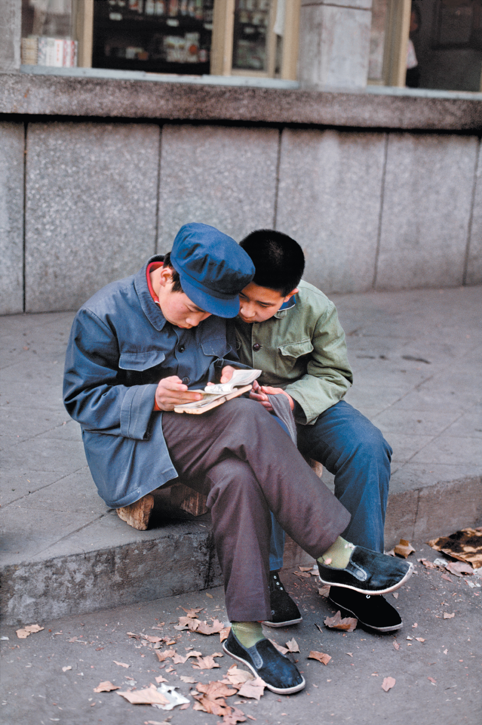 Beijing, 1984; photograph by Steve McCurry from his book On Reading, which includes a foreword by Paul Theroux and has just been published by Phaidon