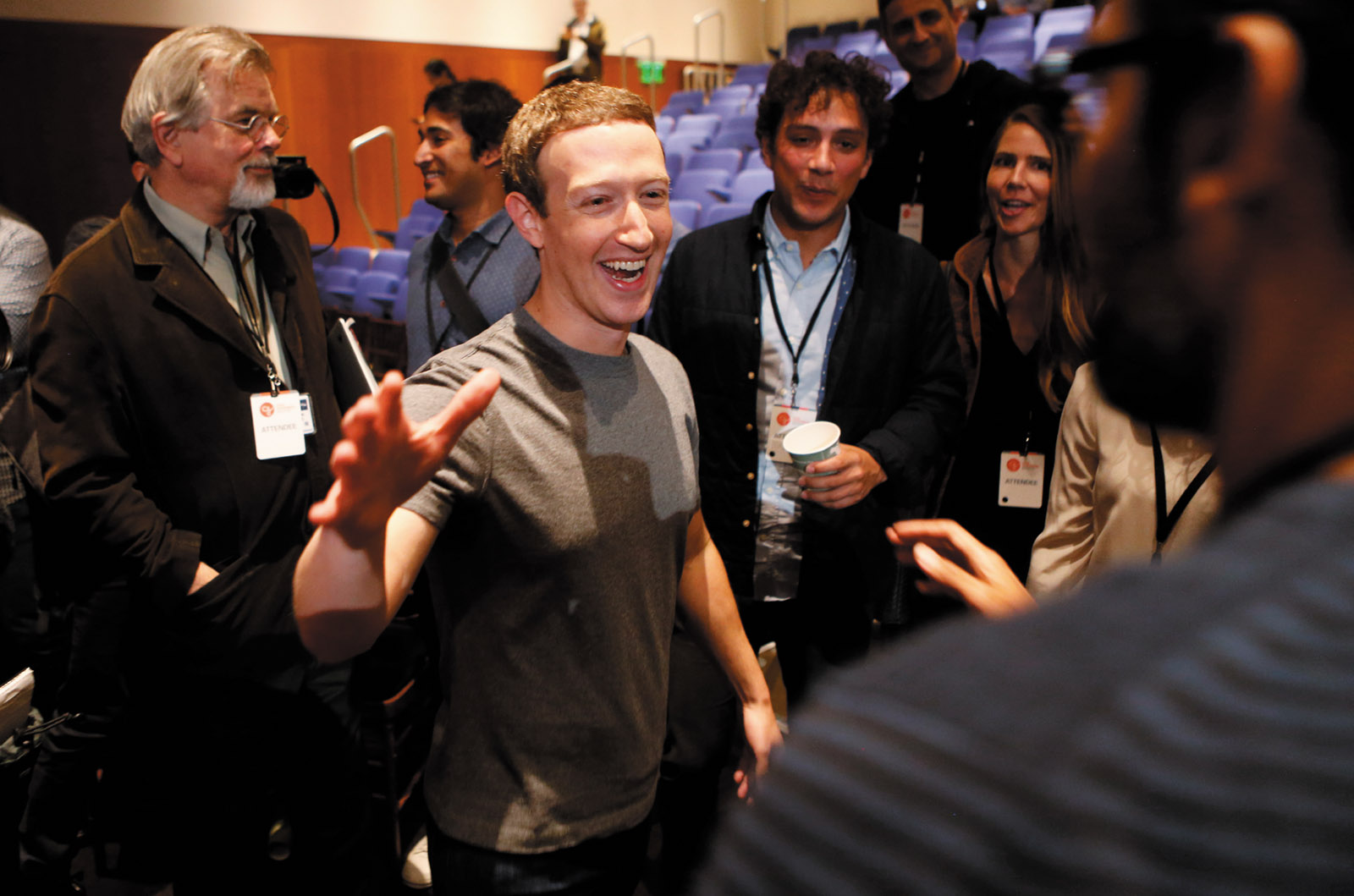 Facebook founder Mark Zuckerberg at the announcement of the Chan Zuckerberg Initiative to ‘cure, prevent, or manage all disease’ by the end of the century, San Francisco, September 2016