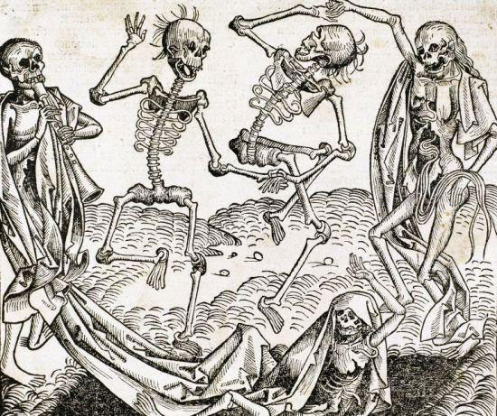 The Dance of Death by Michael Wolgemut from the Liber chronicarum by Hartmann Schedel, 1493
