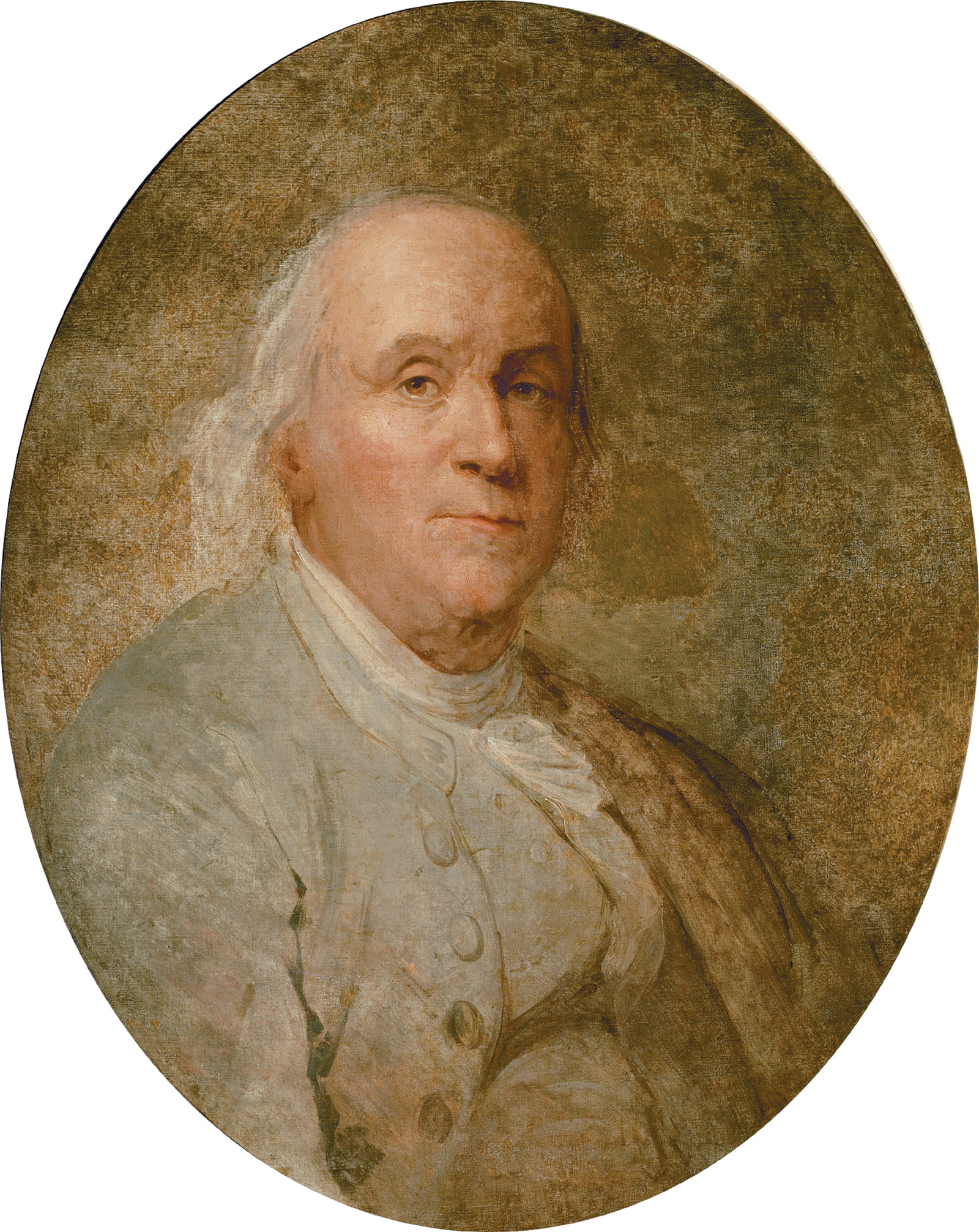 Benjamin Franklin; painting by Jean-Baptiste Greuze, late eighteenth century