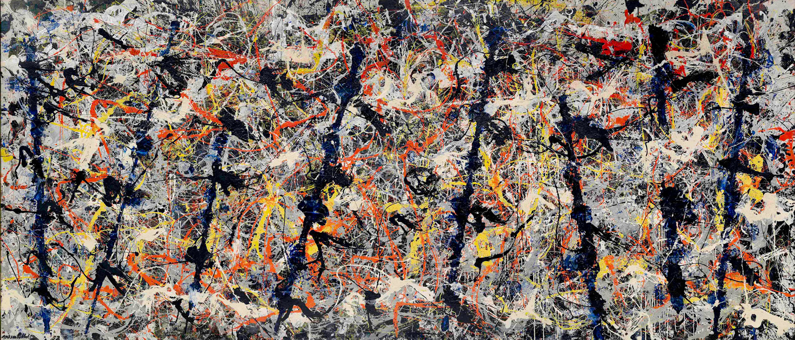 Jackson Pollock: Blue Poles, 1952; click image to enlarge 