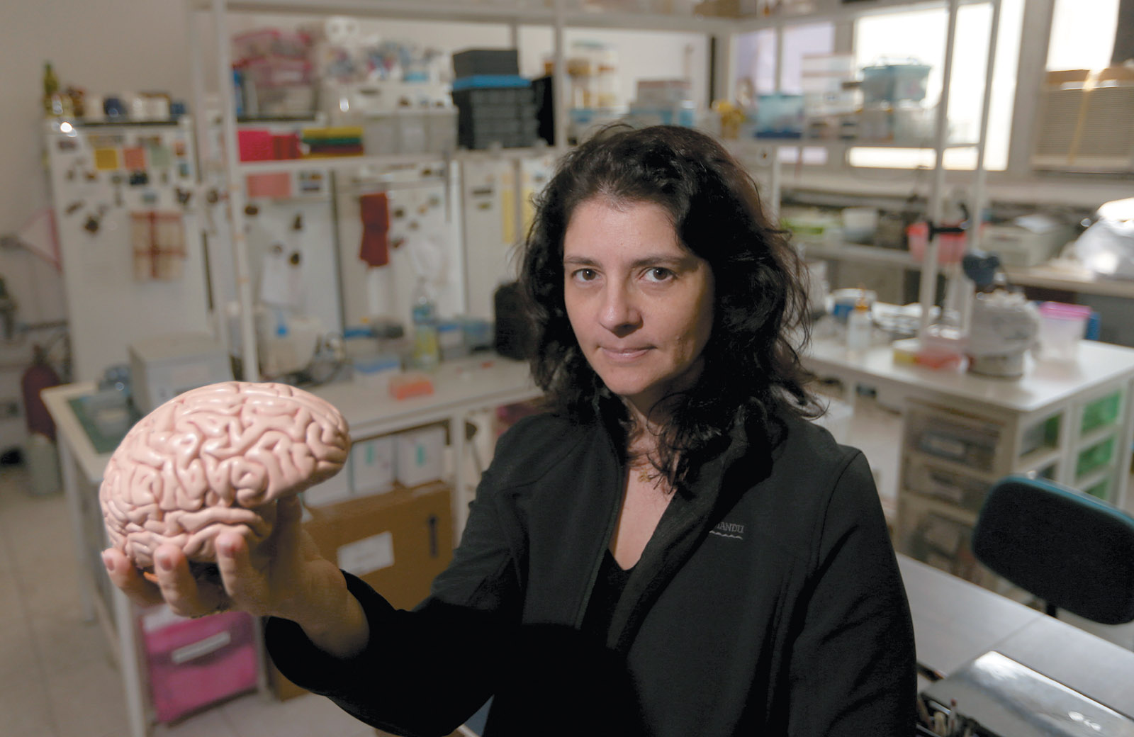 Suzana Herculano-Houzel, head of the Laboratory of Comparative Neuroanatomy at the Federal University of Rio de Janeiro, August 2015
