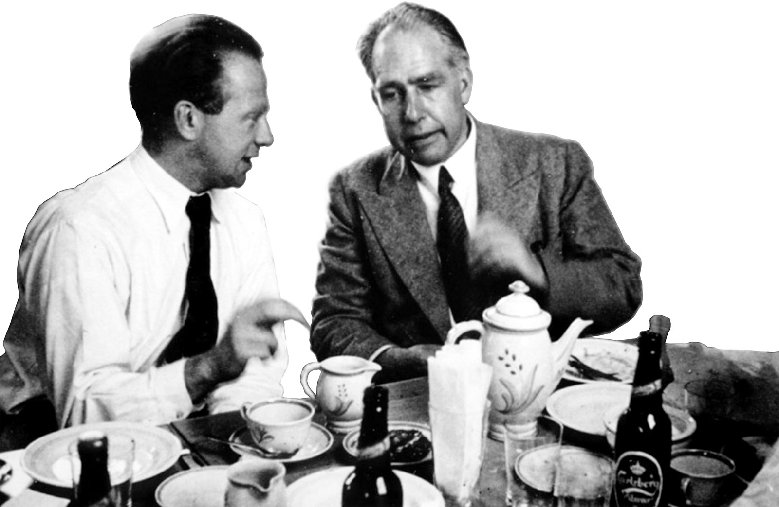 Werner Heisenberg and Niels Bohr, Copenhagen, 1934