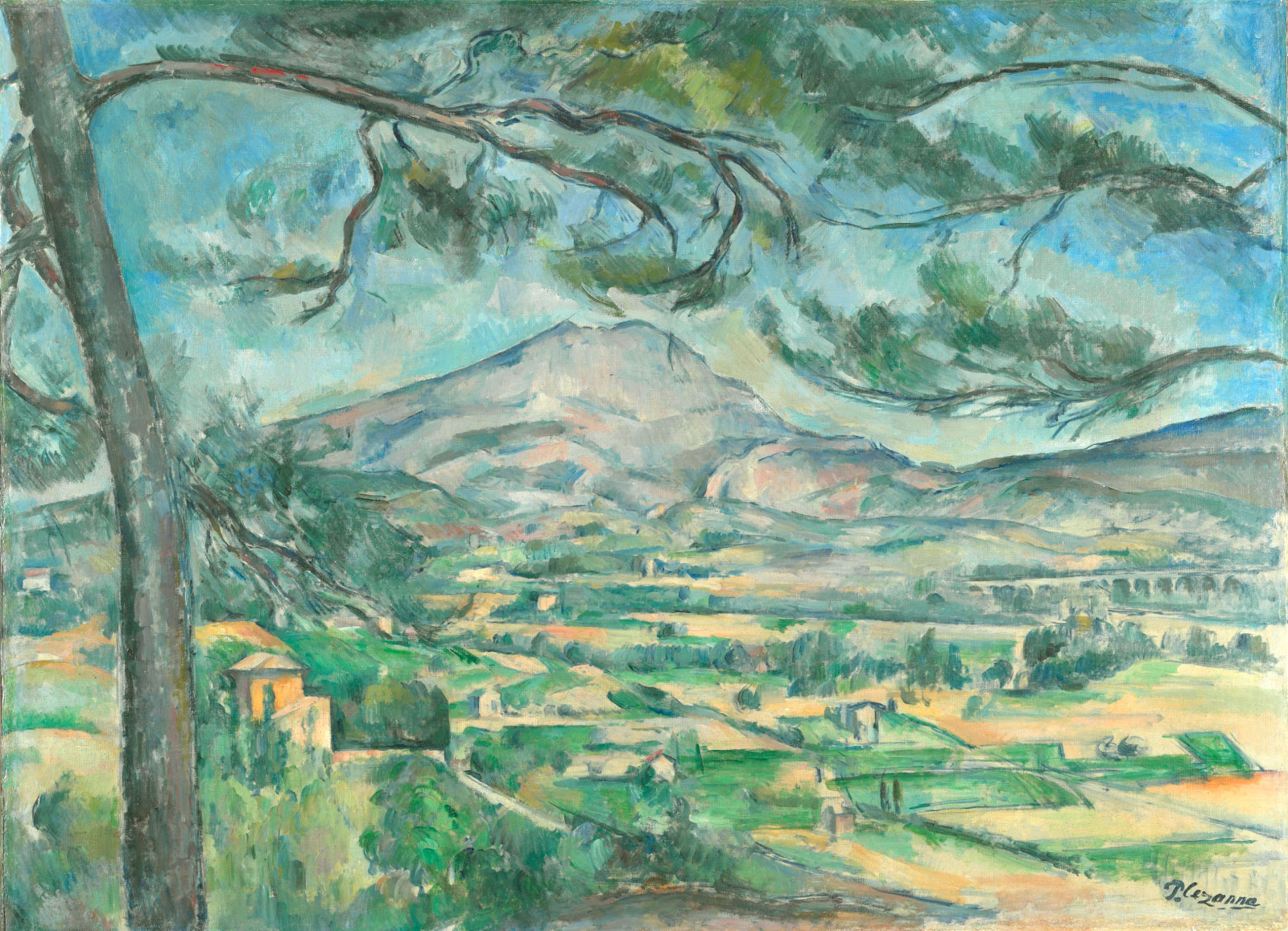 Paul Cézanne: Montagne Sainte-Victoire with Large Pine, circa 1887