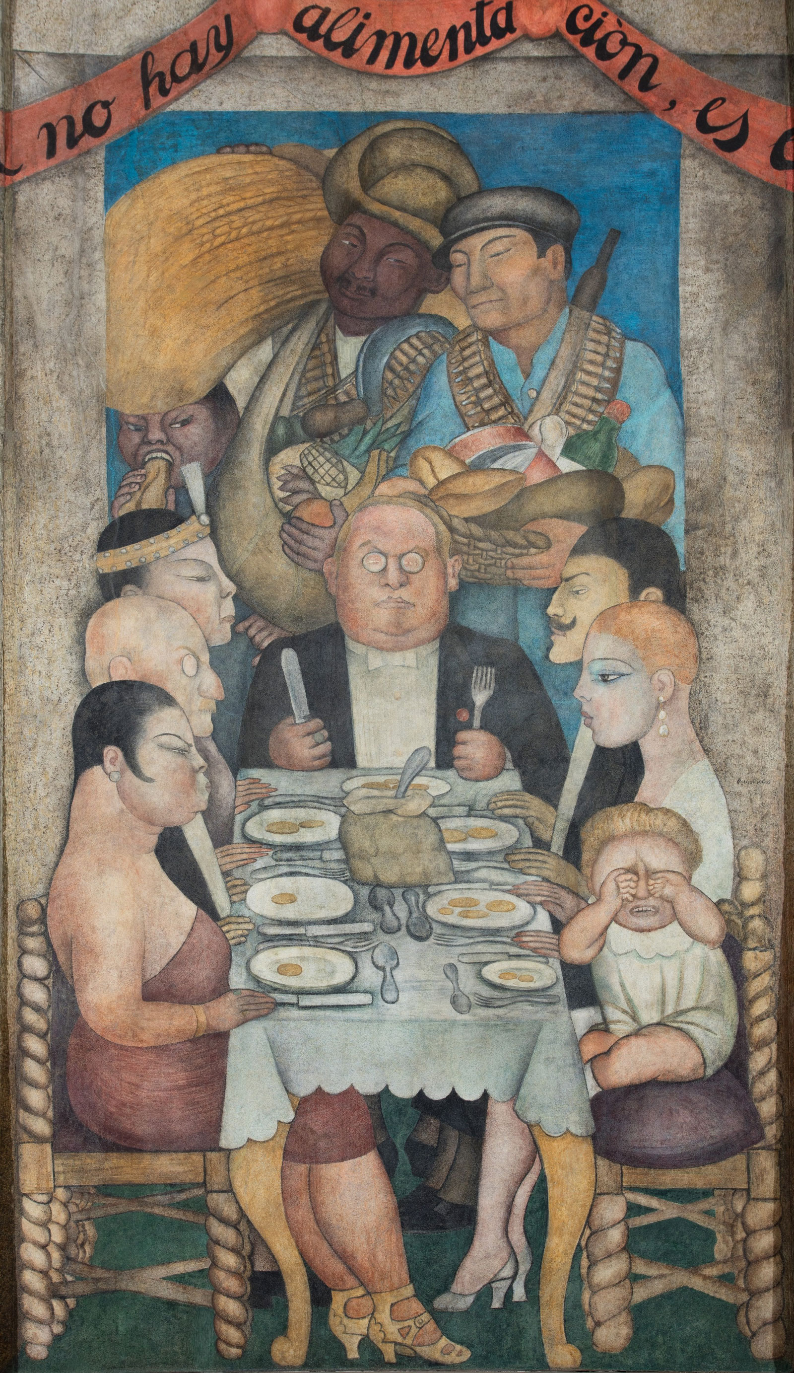 Diego Rivera: The Capitalist’s Dinner, from Ballad of the Proletarian Revolution, 1928-1929 