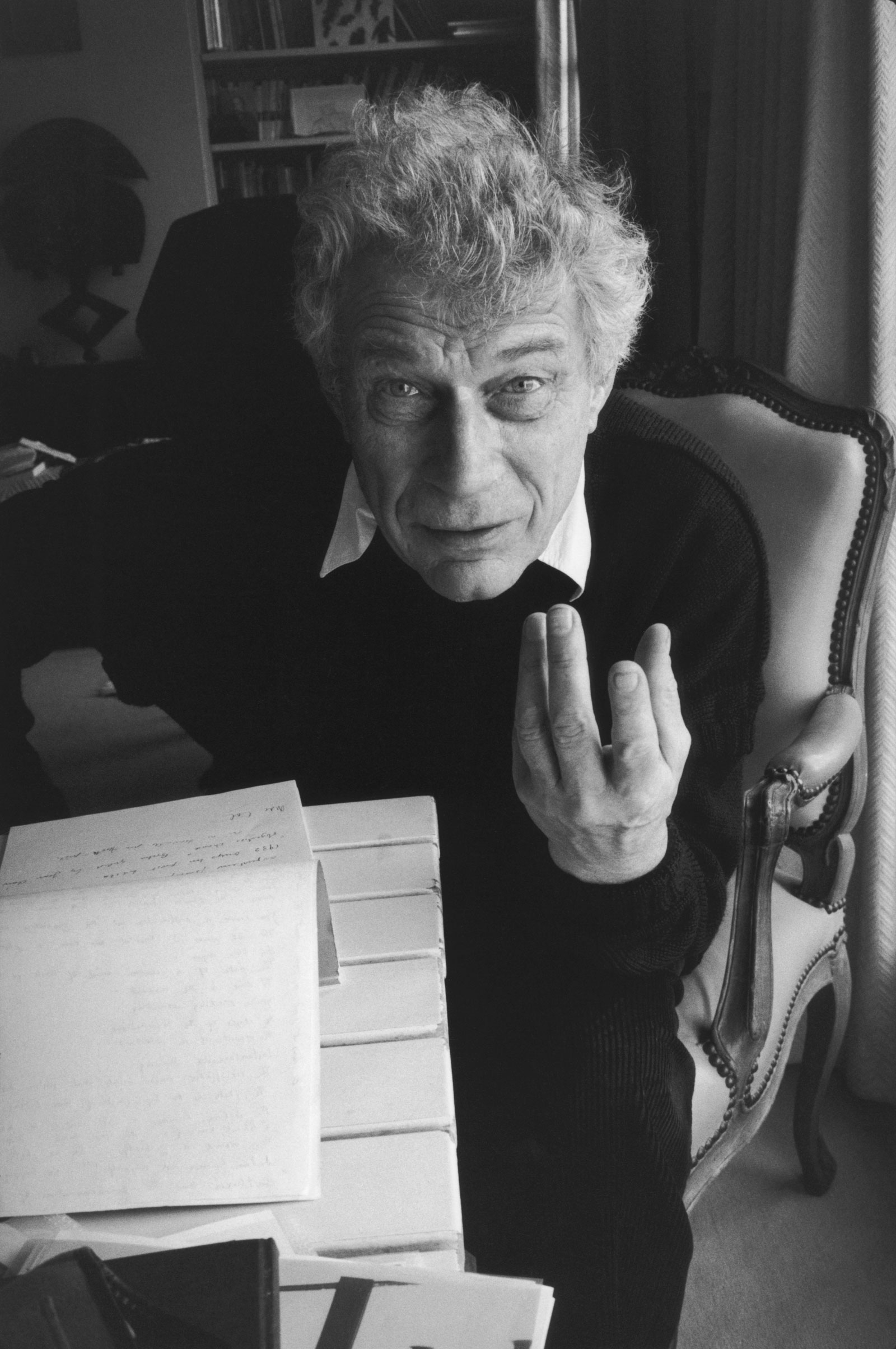 John Berger, photographed by Henri Cartier-Bresson, Paris, 1994