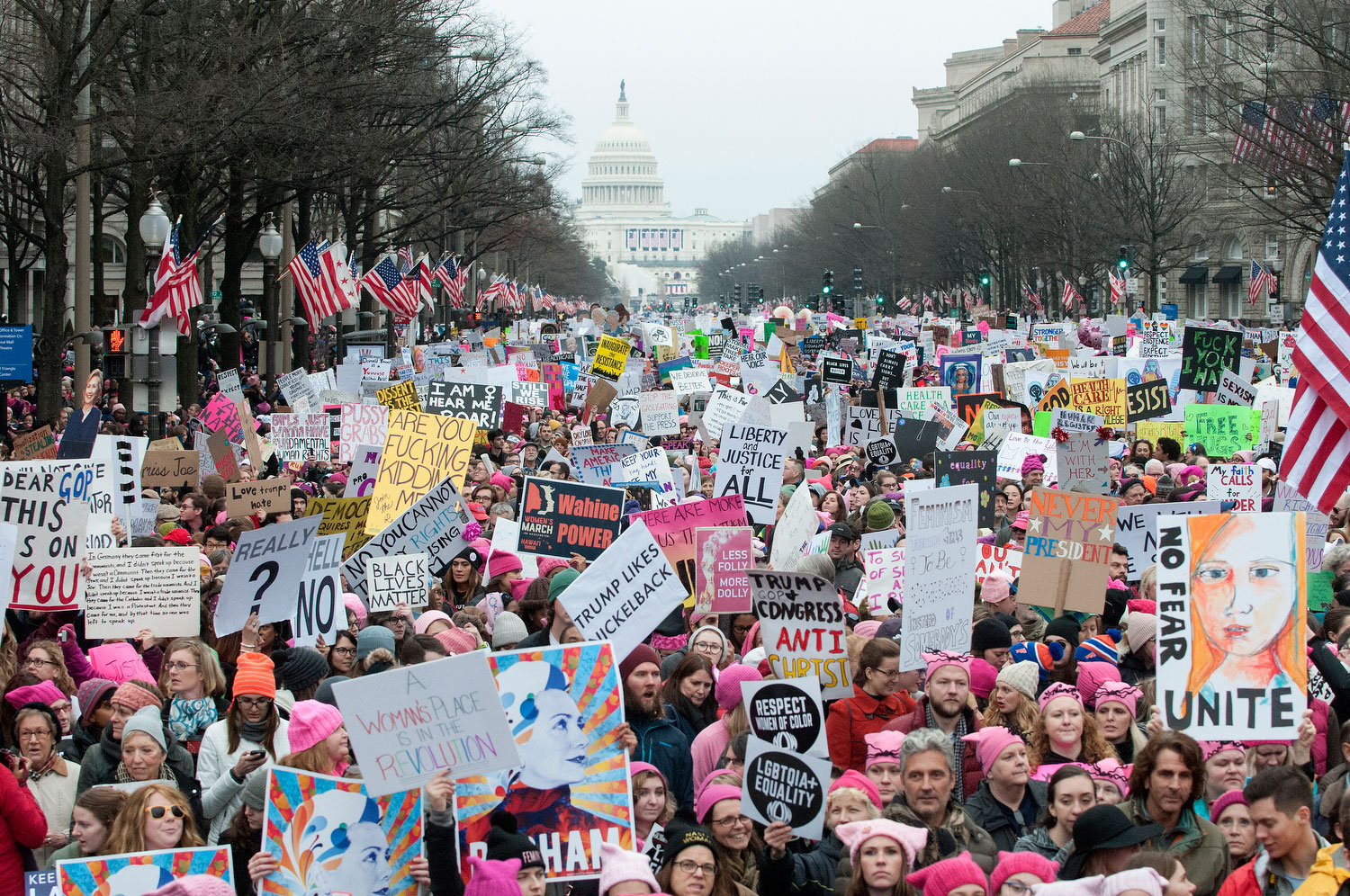 The Women's March, Washington, D.C., January 21, 2017
