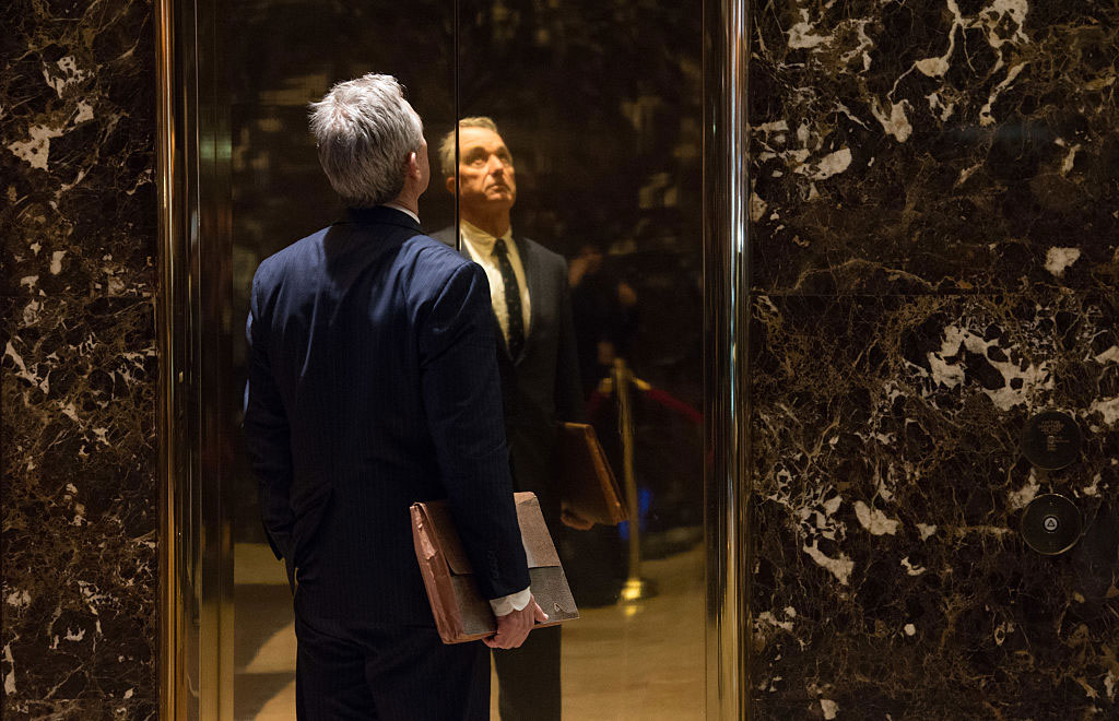 Robert F. Kennedy Jr. arriving at Trump Tower to meet with Donald Trump, New York City, January 10, 2017