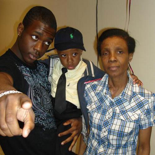 Ramarley Graham with his little brother, Chinnor Campbell, and his grandmother, Patricia Hartley