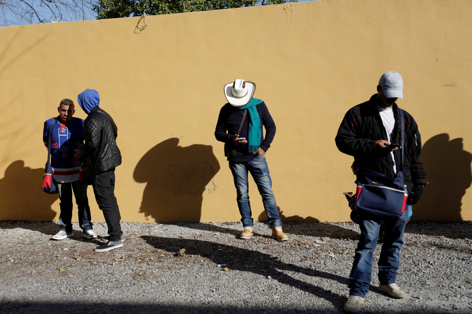 Cuban migrants stranded on their way to the US, Nuevo Laredo, Mexico, February 16, 2017