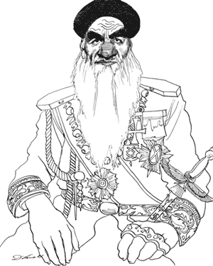 Shah as Ayatollah Khomeini