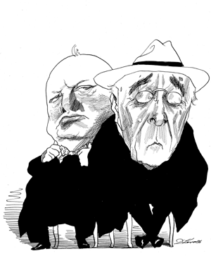 Winston Churchill and Franklin Delano Roosevelt