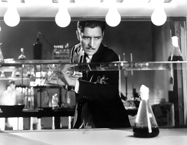 Ronald Colman as a doctor torn between conflicting goals in medicine and scientific research in the 1931 film Arrowsmith, adapted from Sinclair Lewis’s 1925 novel. According to Steven Shapin in The Scientific Life, ‘Generations of American scientists traced their conceptions of scientific research and their vocation for science to their youthful reading of Arrowsmith.’
