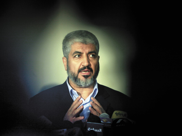 Hamas leader Khaled Meshaal, Cairo, September 6, 2009
