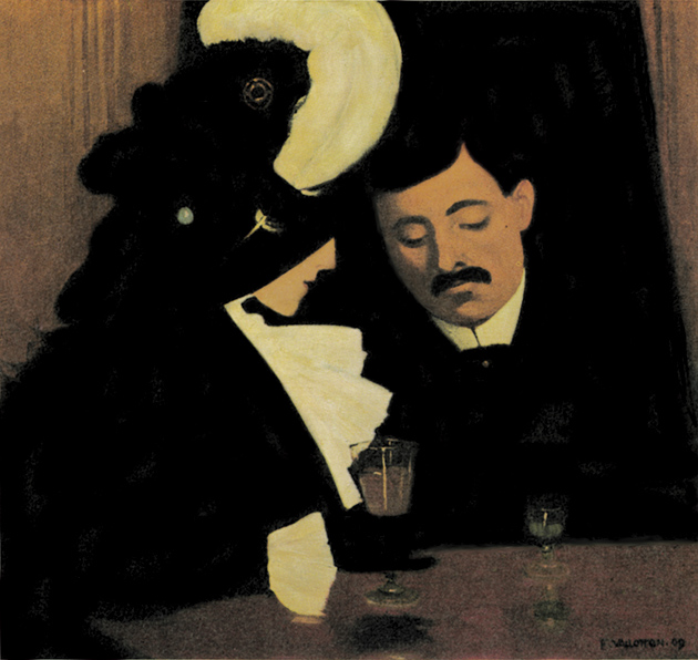 ‘In the Café, or The Provincial’; painting by Félix Vallotton, 1909
